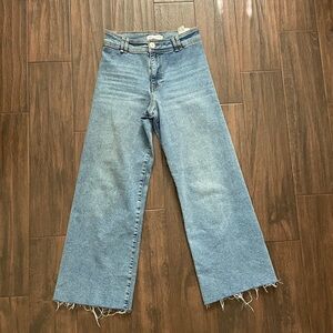 ZARA marine straight and wide leg jeans